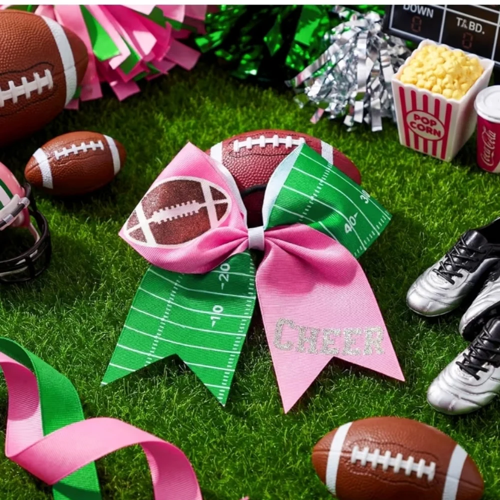 20 Pcs Football Cheer Bows 7